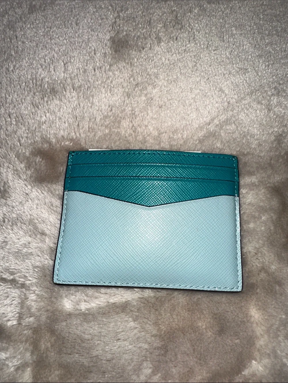 kate spade Two-Tone Teal and Light Blue Cardholder
